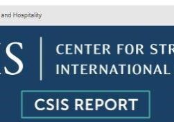 CSIS Banner with blue background